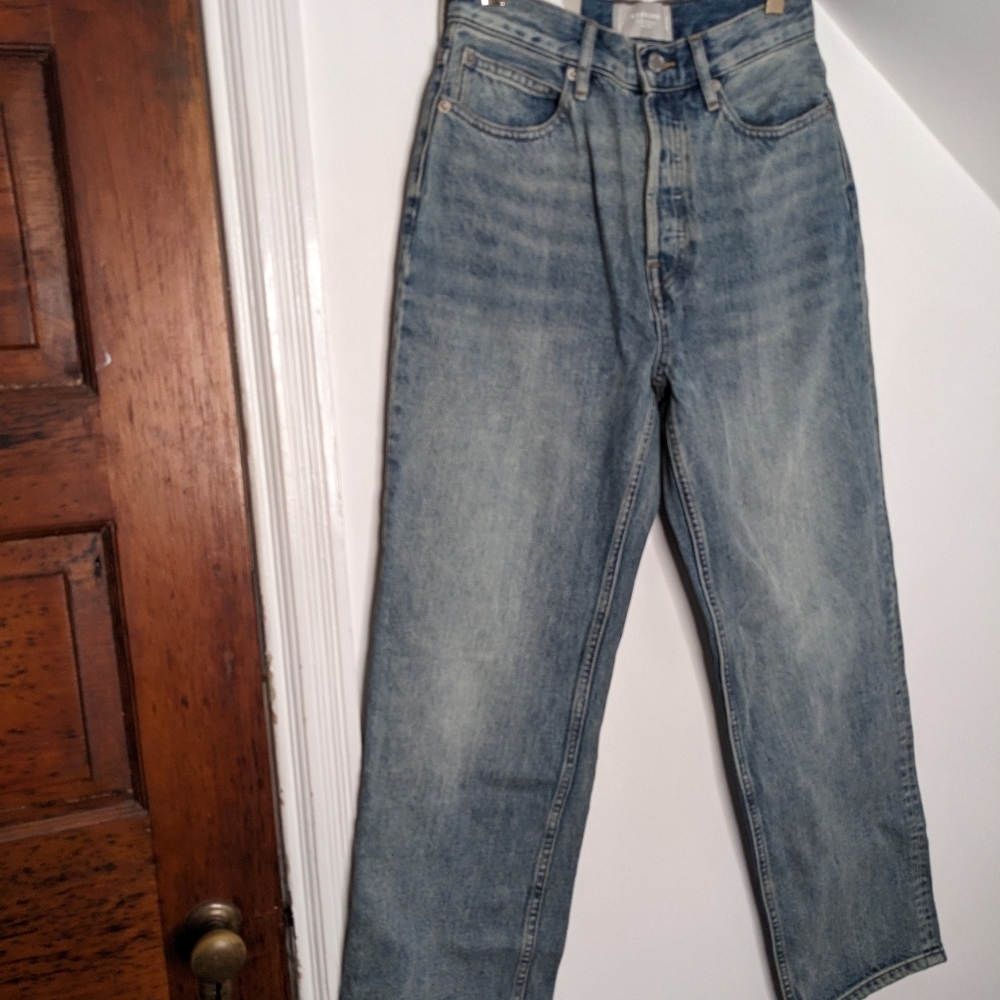 EVERLANE The '90s Way High Jean Organic Cotton Rigid NEW Size 23 Long Tall - Picture 6 of 9